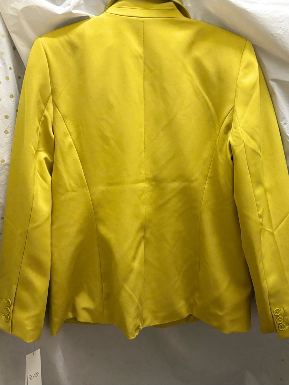 DKNY Bright Yellow Single-Button Women's Blazer - Picture 5 of 5